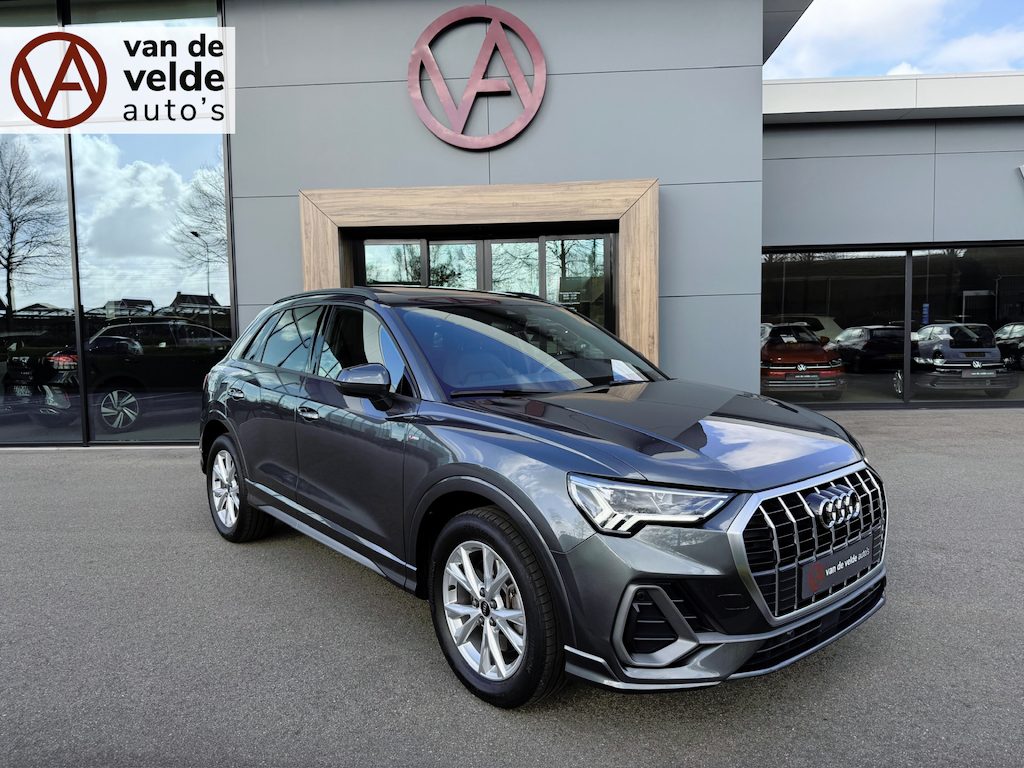 Audi Q3 45 TFSI e S-line | Panoramadak | Leder | Sonos | Carplay | Led | Camera | Dode hoek | Elek. achterklep | Rijklaar incl. garantie