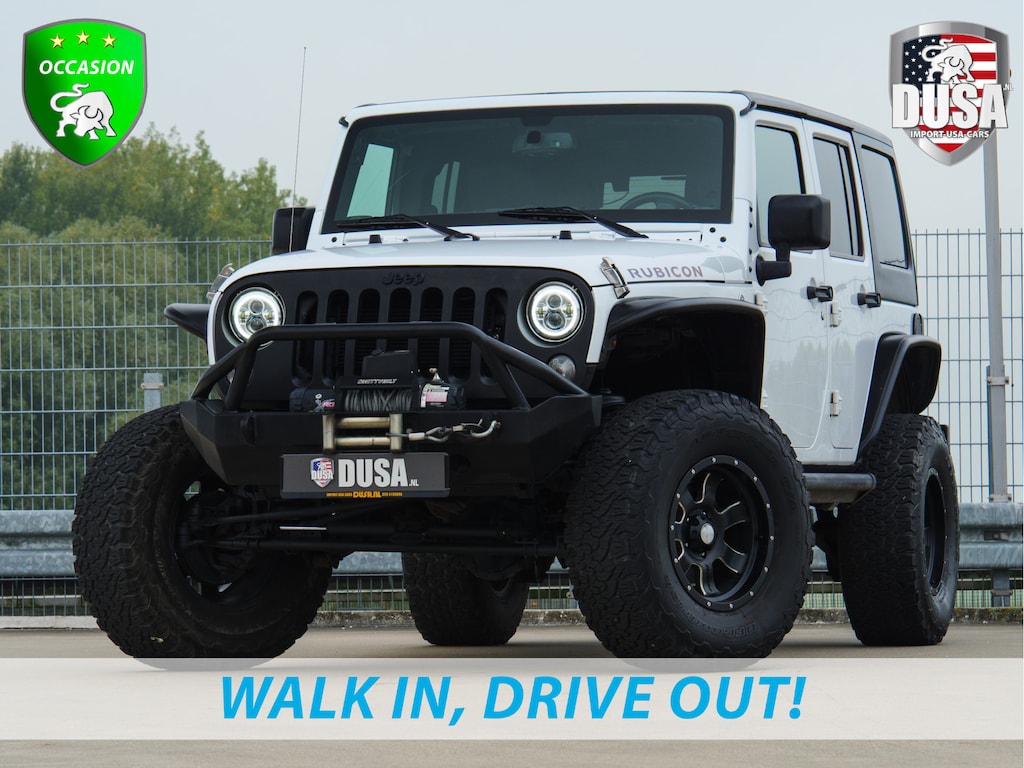 Jeep Wrangler Unlimited 3.6 Rubicon Liftkit | Stubby offroad-bumper | Smittybilt lier | Fenders | Offroad Wheels