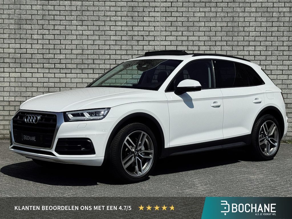 Audi Q5 50 TFSI-e Quattro Pro Line | Panoramadak | Luchtvering | 82% SOH | Trekhaak | Stoel- & Stuurverwarming | Leder/Alcantara