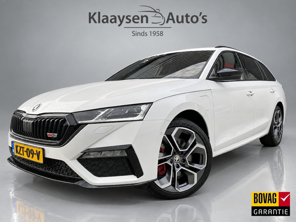 Skoda Octavia Combi 1.4 TSI iV PHEV RS 245 pk AUT. | 1e eigenaar | dealer onderh. | trekhaak | stoel-stuurverw. | HUD display | virtual