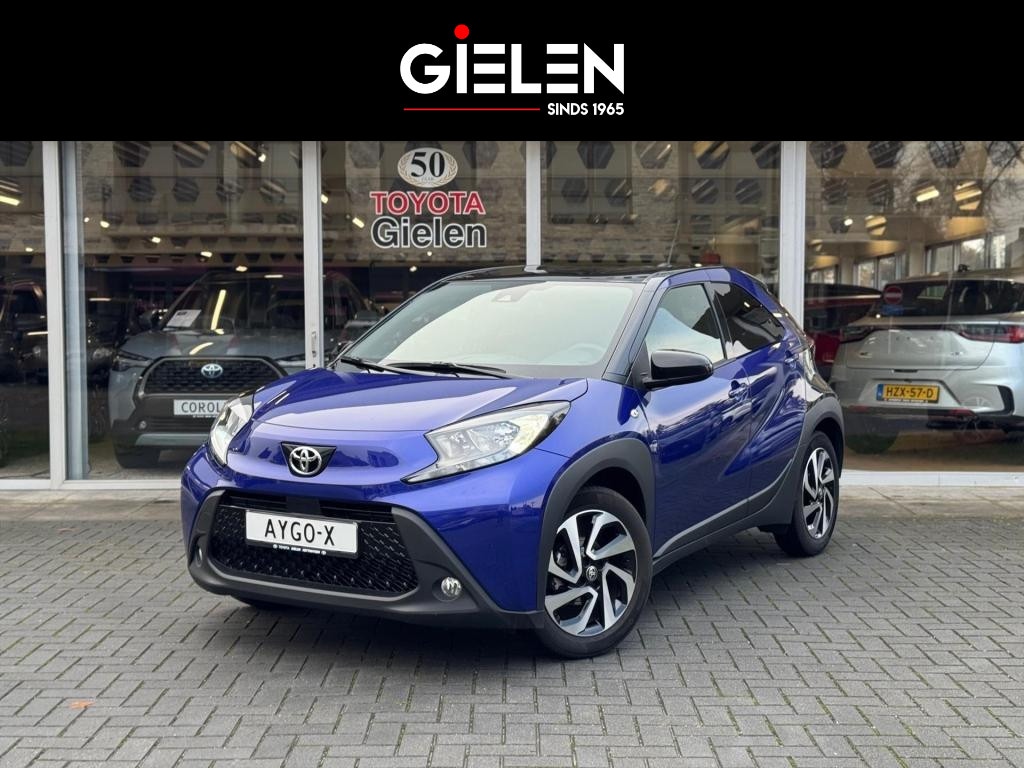 Toyota Aygo X 1.0 VVT-i MT Pulse Bi-tone | Juniper blue, 17 inch, Privacy glass, Apple CarPlay/Android auto, Airconditioning, Parkeercamera