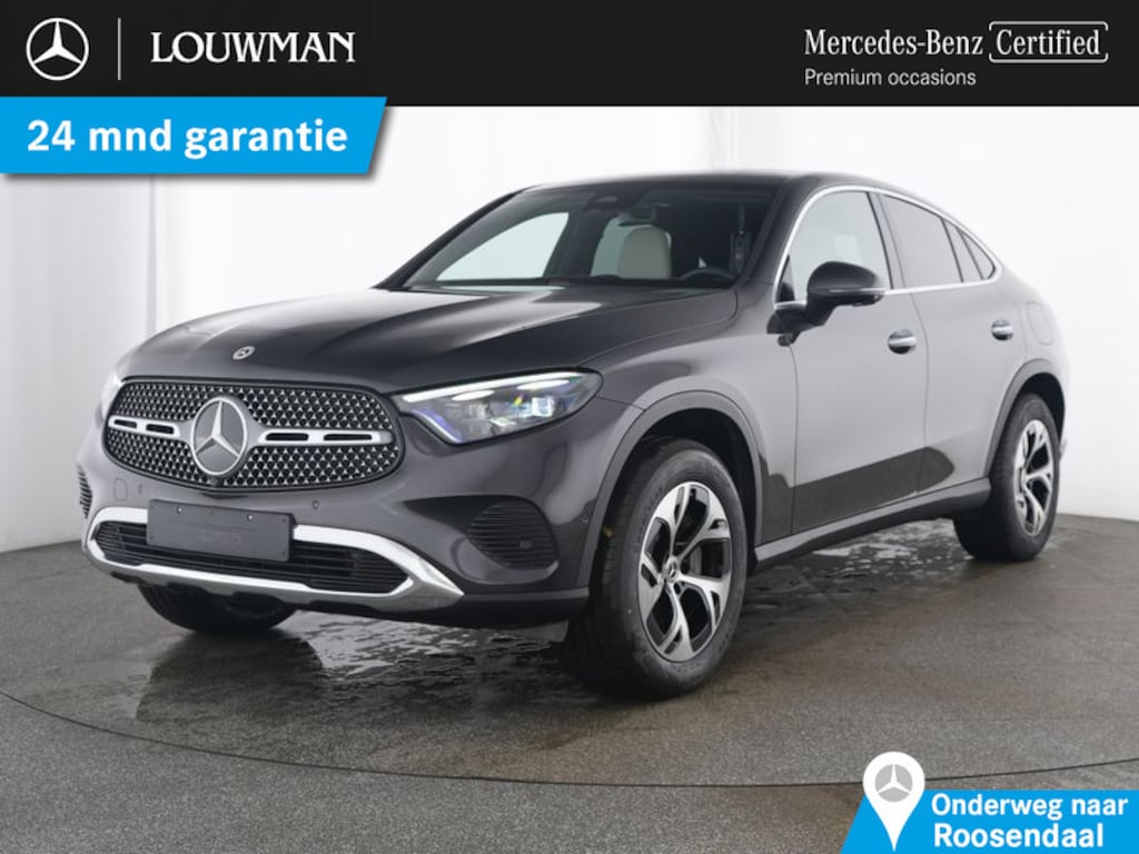 Mercedes-Benz GLC Coupe 300 e 4MATIC AMG Plug-In Hybride Avantgarde Premium | Panorama Schuif-Kanteldak | Trekhaak | Distronic | Stoel en Stuurverwarming. Inclusief 24 maanden MB Certified garantie voor Europa.