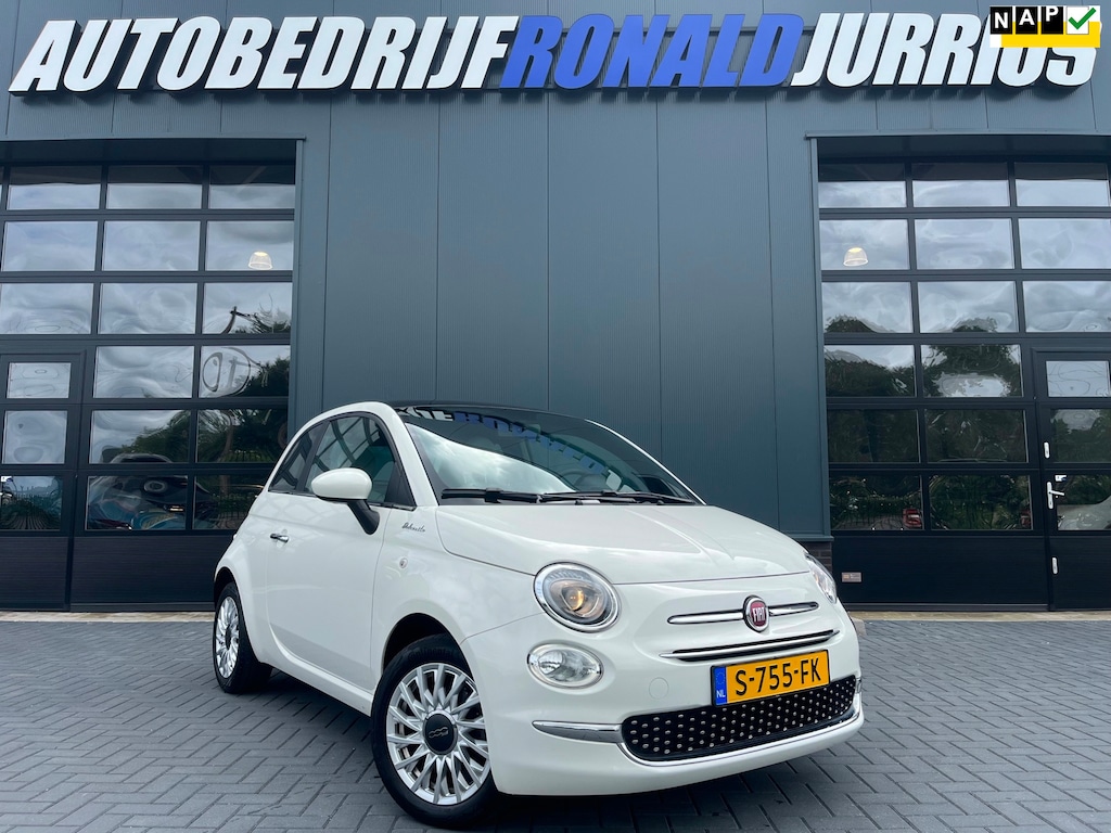 Fiat 500 1.0 Hybrid Dolcevita NL.Auto/Panoramadak/Leder/Cruise/Carplay/Led/1Ste Eigenaar/Dealer Onderhouden