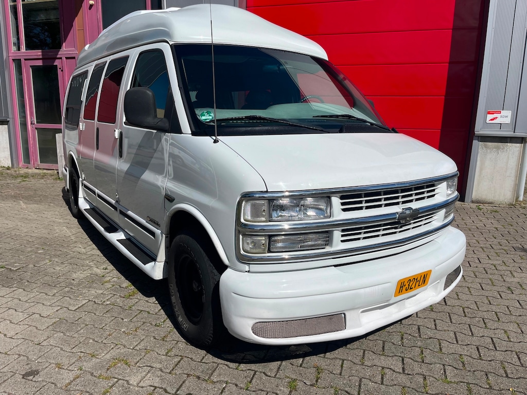 Chevrolet Chevy Van 5.7 V8 LPG Camperkenteken /Trekhaak / Unieke uitvoering en staat / Cruise control / Airco / 6 pers./89000mls