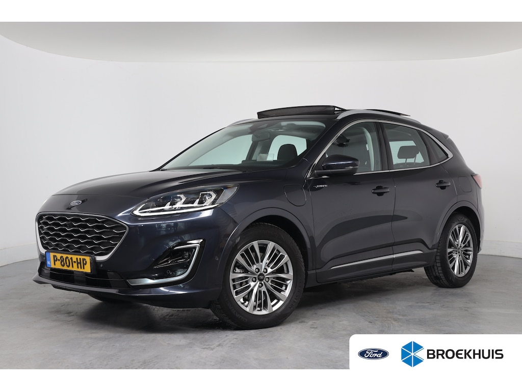 Ford Kuga 2.5 PHEV Vignale | Dealer Onderhouden! | Trekhaak | Open Dak | 360 Camera | Leder | HUD | Clima | B&O | Cruise Adaptive | Winterpack | Memory