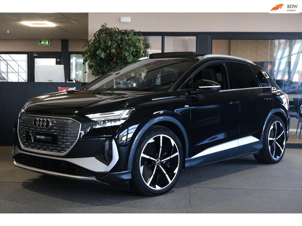Audi Q4 e-tron 40 2xS-line 77 kWh 100% SOH Diamant leer Pano HUD