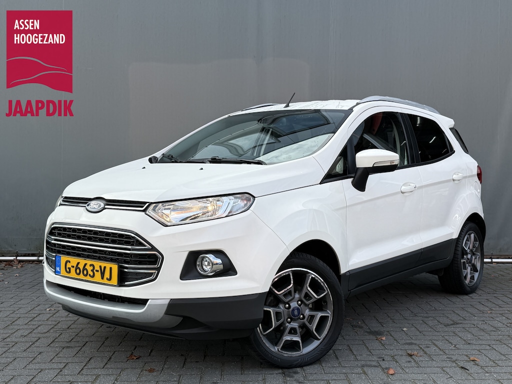 Ford EcoSport BWJ 2017 1.0 EcoBoost Titanium 126PK KEYLESS | STOELVERW. | BLUETOOTH | NAVI | CLIMA | PDC | 17 INCH LMV | ALL SEASON BANDEN |