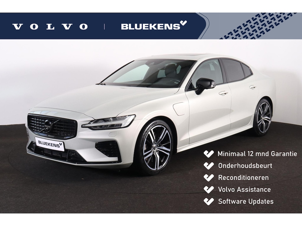 Volvo S60 T6 AWD Twin Engine R-Design - Panoramisch schuif-/kanteldak - Head-up display - IntelliSafe Assist & Surround - 360º camera - Harman Kardon - Elektr. verstelbare bestuurdersstoel met geheugen - Full LED verlichting meedraaiende koplampen - Schakelflippers - Verwarmbare voorstoelen, achterbank en stuurwiel - Inklapbare trekhaak - Getinte ruiten v.a. de B-stijl - 19 inch LMV