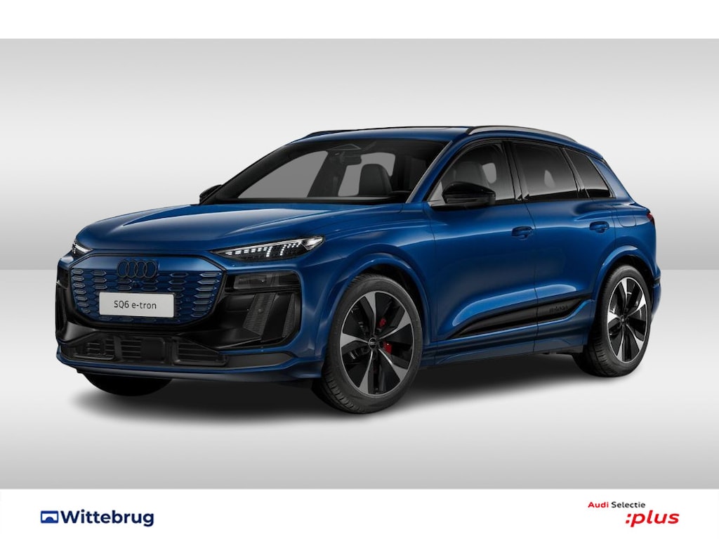 Audi SQ6 e-tron quattro 100 kWh 490PK | Panoramadak | Trekhaak | Luchtvering | Sportstoel plus | Bang & Olufsen | Fijnnappa leder | MMI experience PRO | Memory | Matrix | OLED | 21" LM velgen