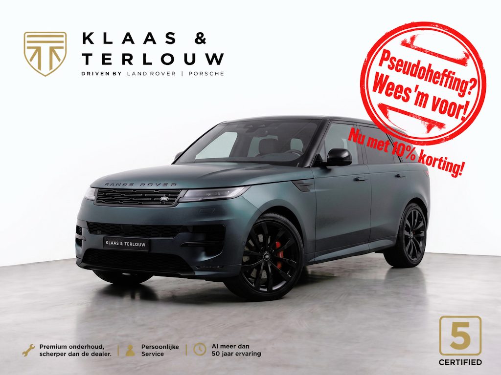 Land Rover Range Rover Sport P460e Dynamic SE | NP € 143.418,- | Giola Green Matt PPF | Stoelkoeling | Caraway interieur