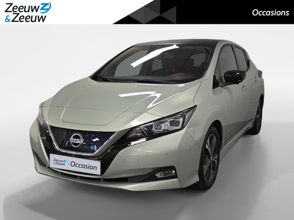 Nissan Leaf Tekna 40 kWh AUTOMAAT NAVI AIRCO STOELVERWARMING CAMERA LEER LM VELGEN DEALER ONDERHOUDEN ZEER LEUKE AUTO