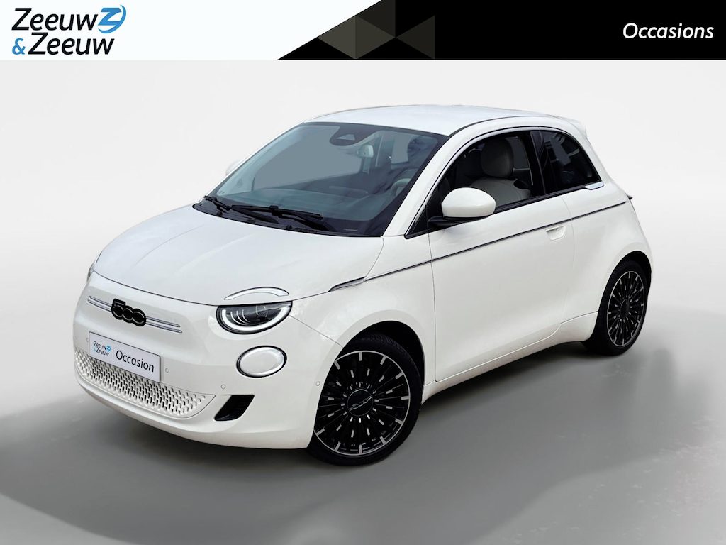 Fiat 500 La Prima 42 kWh *SOH 95%*Navi*Camera*Climate Control*Stoelverwarming*Carplay*Adapt.Cruise Control*Parkeersensoren*LM.Velgen*Zeer nette auto!