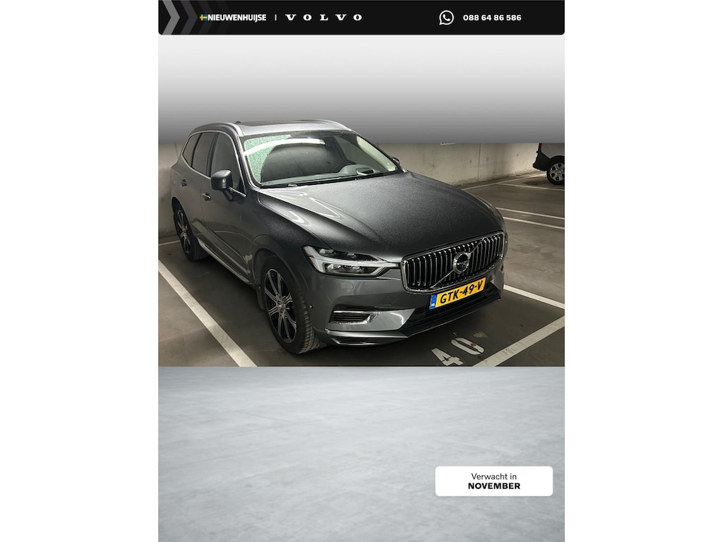 Volvo XC60 2.0 Recharge T6 AWD Inscription | Trekhaak | Luchtvering | Head-up Display | Panoramadak | Nappaleder | Stoelventilatie | Stoelmassage | 360 Graden Camera | Keyless Entry | Elektrische Achterklep | Lichtmetalen Velgen 20 inch | Cruise Control Adaptief | BLIS | Navigatie
