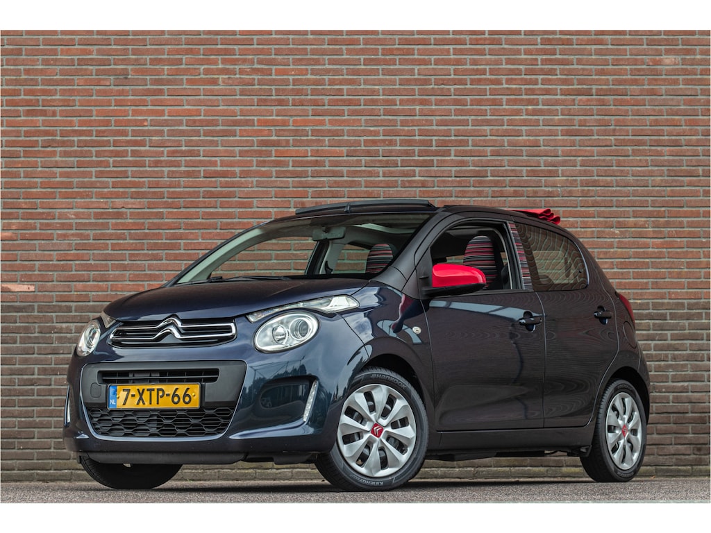 Citroën C1 1.0 e-VTi Airscape Feel, **RIJKLAAR** Origineel NL, Airco, Vouwdak, Bluetooth, Limiter, Radio/CD.