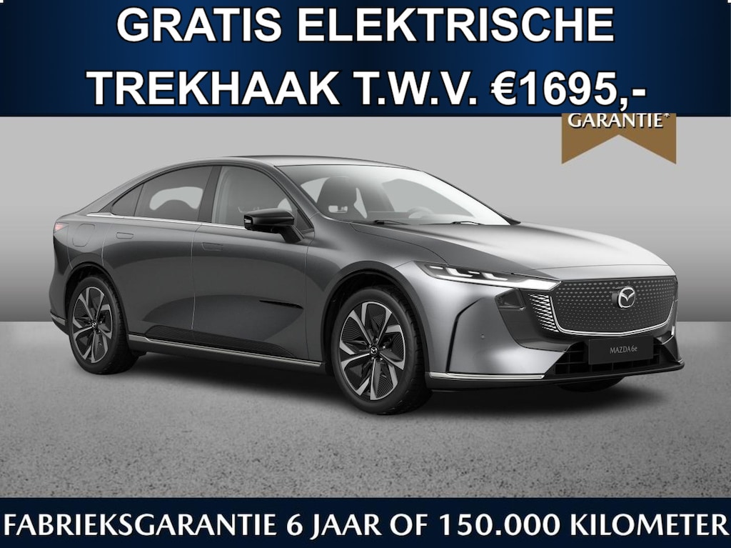 Mazda 6e Takumi Business Edition 78 kWh | 560km range | 200kW snelladen | Gratis elektr. trekhaak t.w.v. €1695,- | Maart 2027 leverbaar