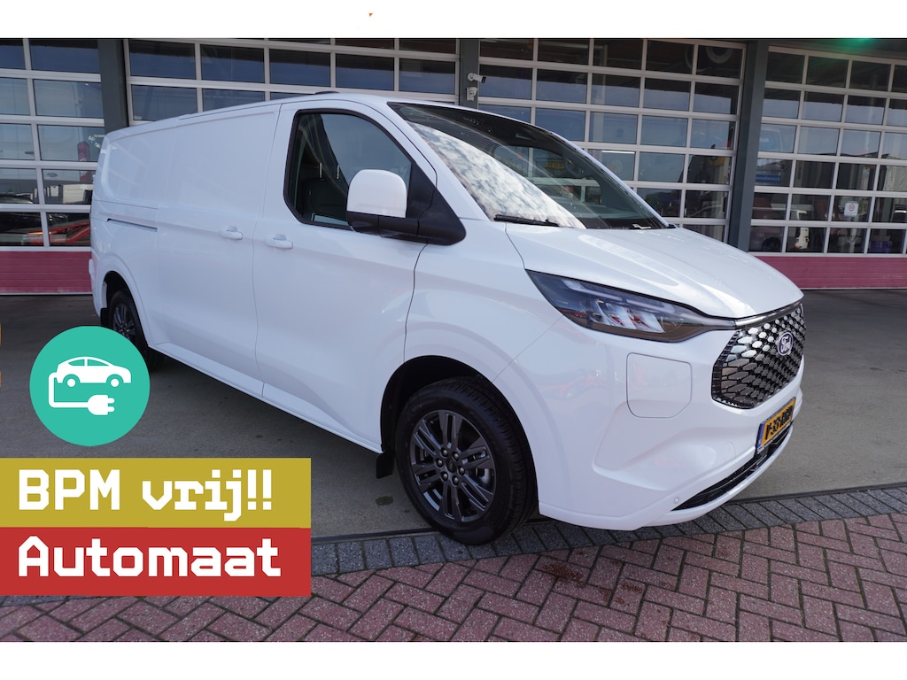 Ford E-Transit Custom 340L L2H1 Limited 71 kWh/218PK Automaat Schuifdeur L+ R nr. V070 | Climate | Adap.Cruise | Navi | Leer | Camera |Pro Powerpack
