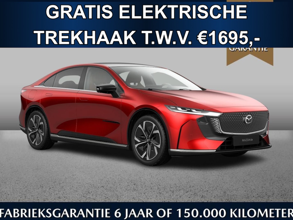 Mazda 6e Takumi Plus 78 kWh - Tan interior | 560km range | 200kW snelladen | Gratis elektr. trekhaak t.w.v. €1695,- | November leverbaar | 18% bijtelling