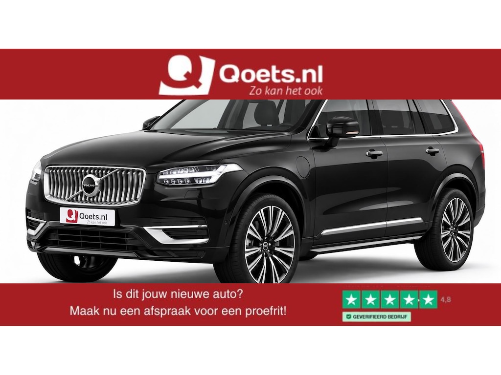 Volvo XC90 2.0 T8 Recharge AWD Ultimate Bright Luchtvering - Trekhaak - Panoramdak - Adaptieve Cruise Control - Head up - Harman Kardon - Visual Park Assist - Gelamineerde zijruiten - Zongordijnen -