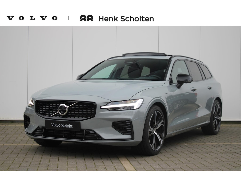 Volvo V60 T6 350PK Plug-in hybrid AWD Plus Dark | Bowers&Wilkins high-end audio | Panoramadak met schuif/-kantelfunctie | Adaptive Cruise Control & Pilot Assist | Verwarmbare voorstoelen + stuurwiel | 360 graden Camera | 19 inch Lichtmetalen wielen