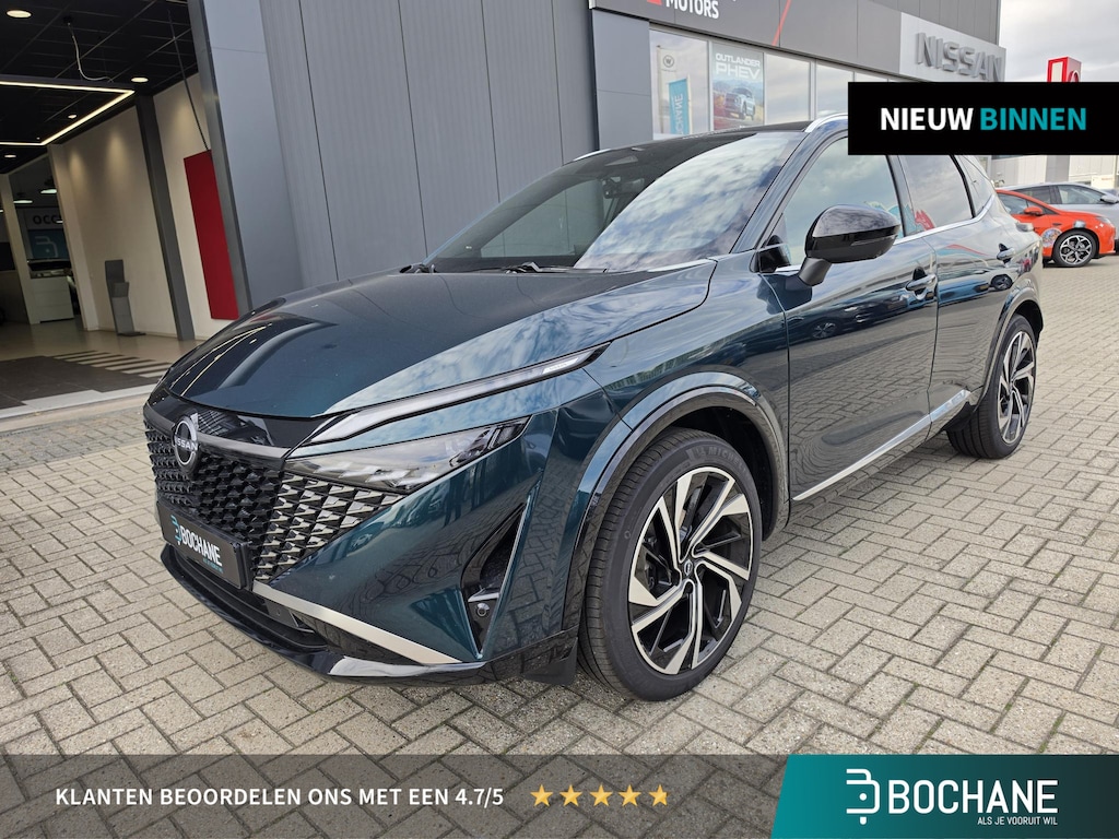 Nissan Qashqai 1.3 MHEV 158 Xtronic Tekna Plus | BOSE | Leder | Panoramadak | 360° camera | Head-Up Display | Stoel- en stuurverwarming