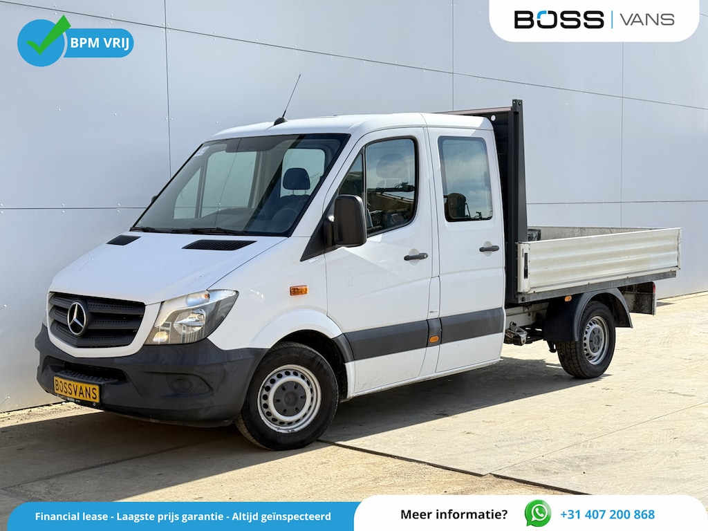 Mercedes-Benz Sprinter 314 2.2 CDI DC Automaat Open laadbak Dubbele Cabine 7 Stoelen 2.8t Trekhaak Pritische Pickup Open Box