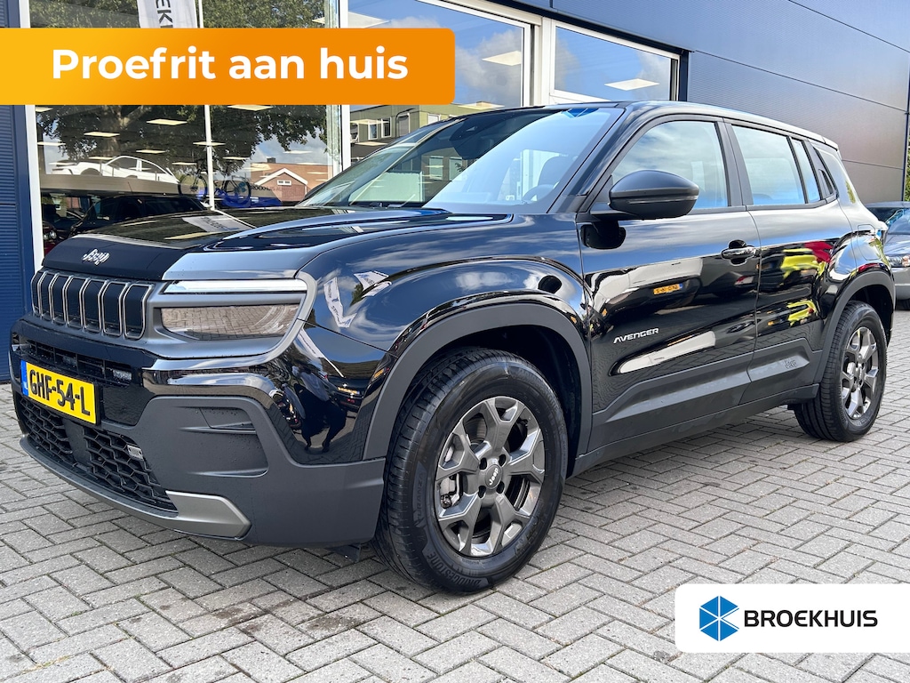 Jeep Avenger Longitude 54 kWh Stoelverwarming | Parkeersensoren Achter | Carplay | Digitaal Dashboard | Verwarmde Voorruit | 16" Lichtmetaal | Apple Carplay/Android Auto|telefoonintegratie premium | Cruise control | Elektrische ramen achter