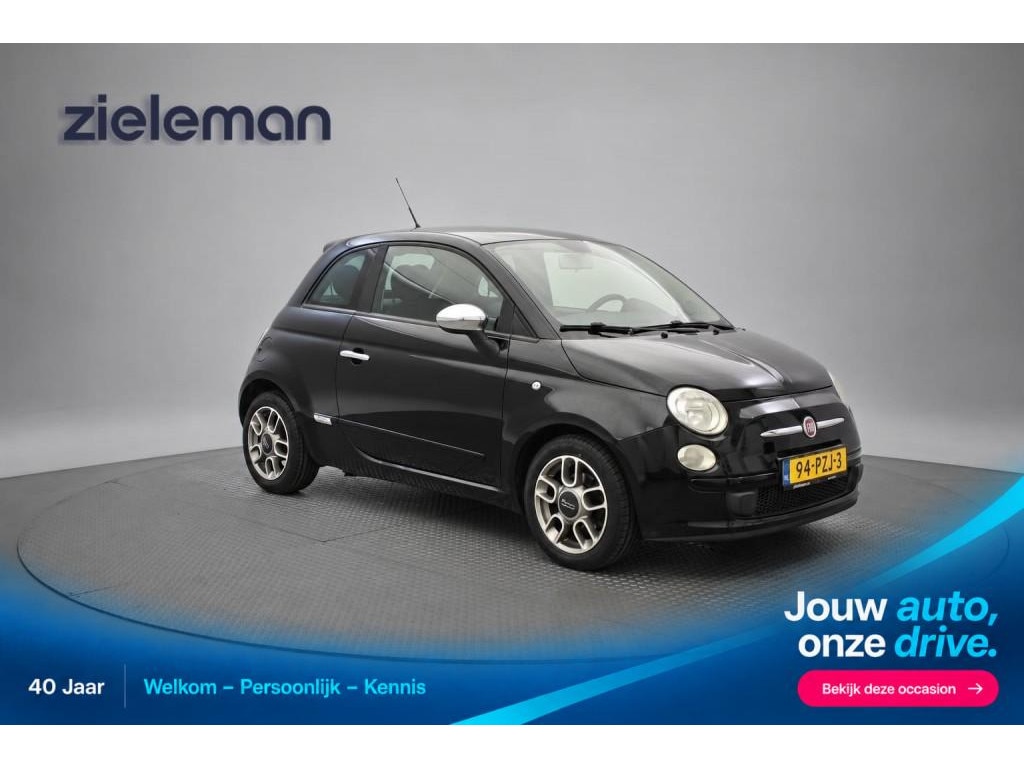 Fiat 500 0.9 TwinAir Sport Automaat - Airco, Half Leer, Lichtmetalen Velgen, Nieuwe APK!