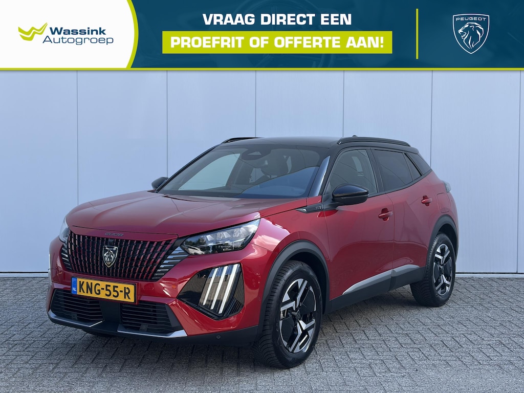 Peugeot 2008 1.2 Hybrid 145 GT | Navigatie | Camera | CarPlay | Trekhaak 1100kg | All-season banden | Adaptive cruise |
