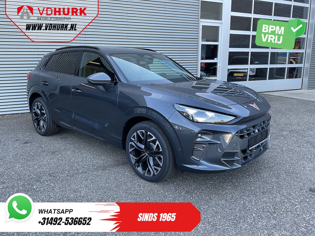 CUPRA Terramar 1.5 TSI e-Hybrid 272 pk VZ Limited Pano/ Head-up/ Sennheiser/ 360 Camera/ Matrix/ Snellader/ Elek.klep/ Elek.Trekhaak/ Memory/ Standkachel/ Stoelverw./ Carplay/ Adapt.Cruise/ PDC/ 20'' LMV
