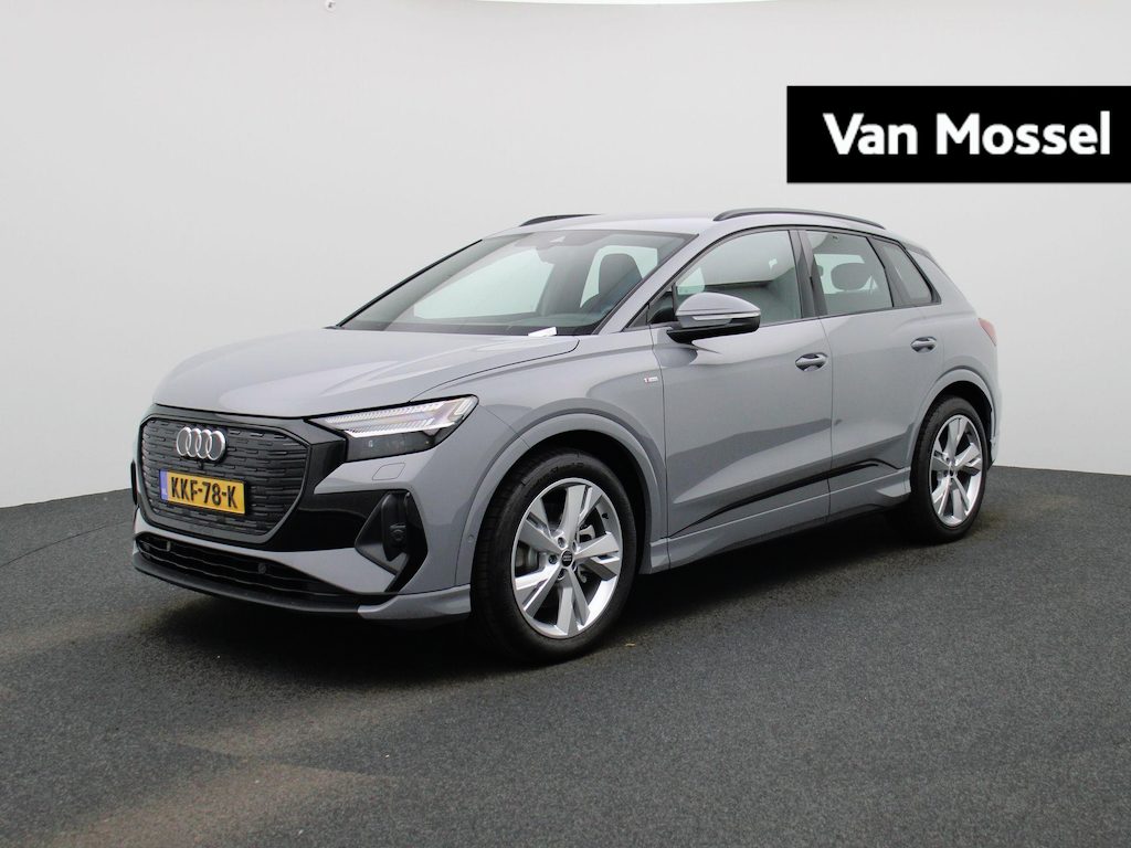 Audi Q4 e-tron 40 S Edition 63 kWh 204 PK | Demo | S-line | Navigatie | 360 Camera | Lichtmetalen velgen | Stoelverwarming |