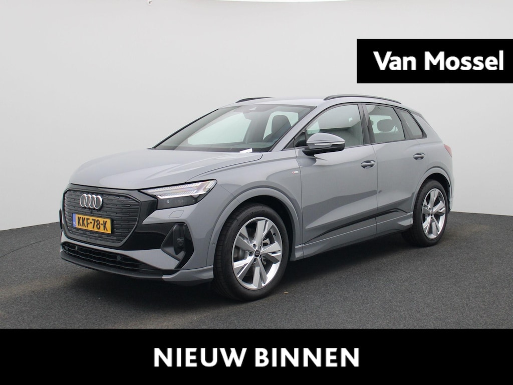 Audi Q4 e-tron 40 S Edition 63 kWh 204 PK | Demo | S-line | Navigatie | 360 Camera | Lichtmetalen velgen | Stoelverwarming |