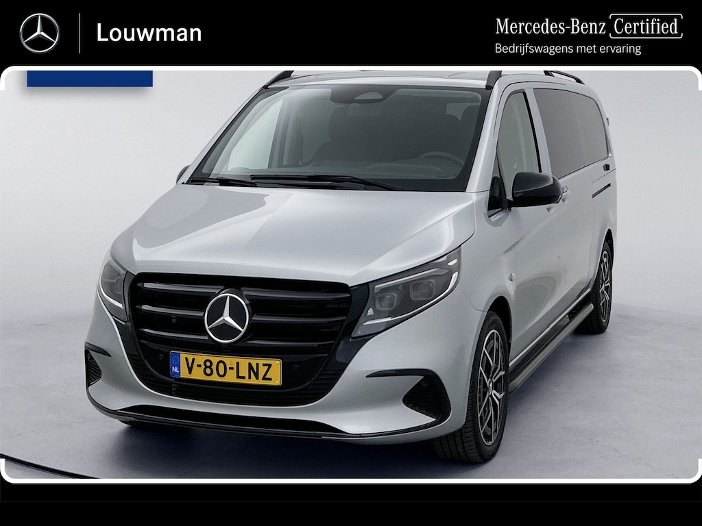 Mercedes-Benz Vito 119 CDI Pro DC Extra lang 19 Inch Lichtmetaal Dubbele cabine Sidebars Dubbele Schuifdeur Multibeam LED Trekhaak Achteruitrijcamera Betimmering