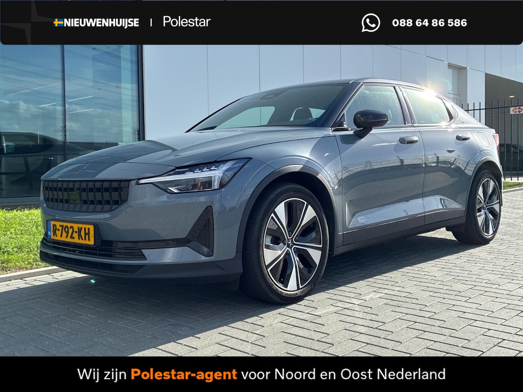 Polestar 2 Standard Range Single Motor 69 kWh | Trekhaak | Achteruitrijcamera | Parkeersensoren | Keyless Entry | Elektrische Achterklep | LED Koplampen Adaptief | Stoelverwarming | Cruise Control | Google Navigatie | Apple Carplay | Android Auto