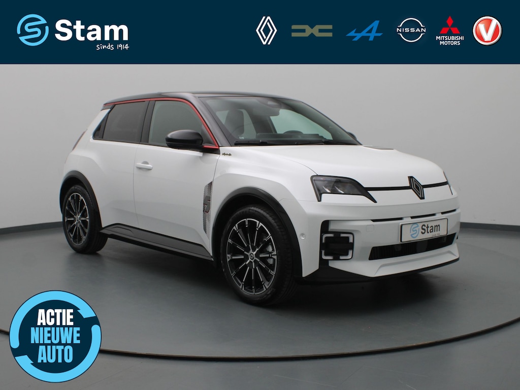 Renault R5 "Signature Stam" Iconic comfort range 52 kWh Leder Paris Black / openR-link infotainmentsysteem met Google-integratie/ V2G