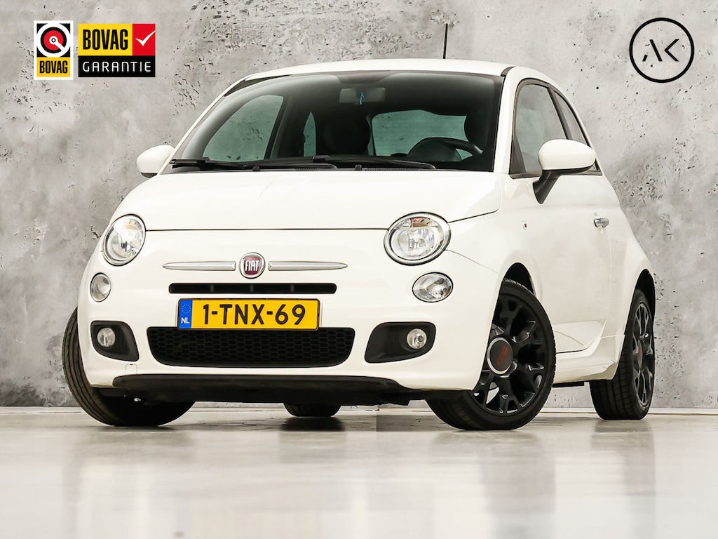 Fiat 500 0.9 TwinAir Turbo 500S (AIRCO, ZWART HEMEL, LEDER, SPORTSTOELEN, ELEK RAMEN, NIEUWSTAAT)