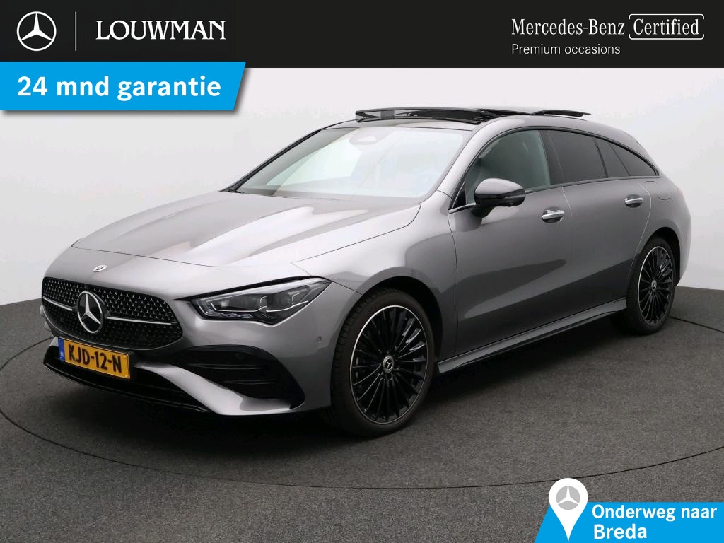 Mercedes-Benz CLA Shooting Brake 250 e Business Solution AMG AMG Line | Night Pakket | Panorama Schuif-Kanteldak | Parkeerpakket met 360°-camera | MBUX Augmented Reality navigatie. Inclusief 24 maanden MB Certified garantie voor Europa.