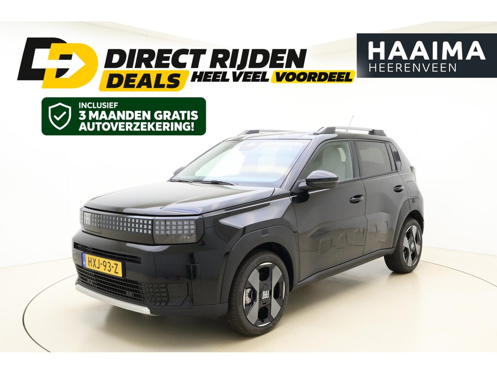 Fiat Grande Panda La Prima 11 kW 44 kWh | DEMO | NIEUW MODEL |  Navigatie | Climate control | Camera | Hoge instap | Dakrails | Stoel- en stuurverwarming | verwarmbaar voorraam