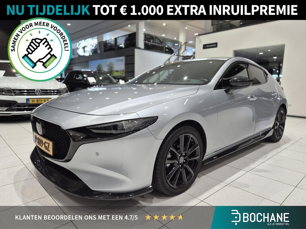 Mazda 3 2.0 e-SkyActiv-X M Hybrid 186 Luxury | BOSE-Audio | Leder | Navigatie | Stoelverwarming |