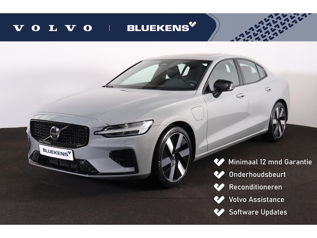 Volvo S60 Recharge T8 AWD Ultimate Dark - Panorama/schuifdak - IntelliSafe Assist & Surround - Bowers & Wilkins audio - Adaptieve LED koplampen - Parkeercamera achter - Verwarmde voorstoelen, stuur & achterbank - Parkeersensoren voor & achter - Elektr. bedienb. voorstoelen met geheugen - Head up display - Inklapbare trekhaak - 19' LMV