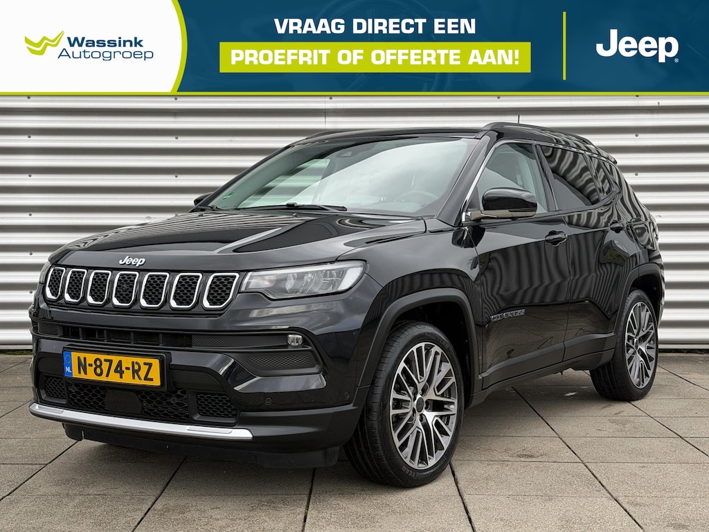 Jeep Compass 4xe 190 Plug-in Hybrid Electric Limited Lease Ed. Navigatie | Camera | Lederen interieur | Elektrische Stoelen | Panorama Dak | Elektrische Achterklep