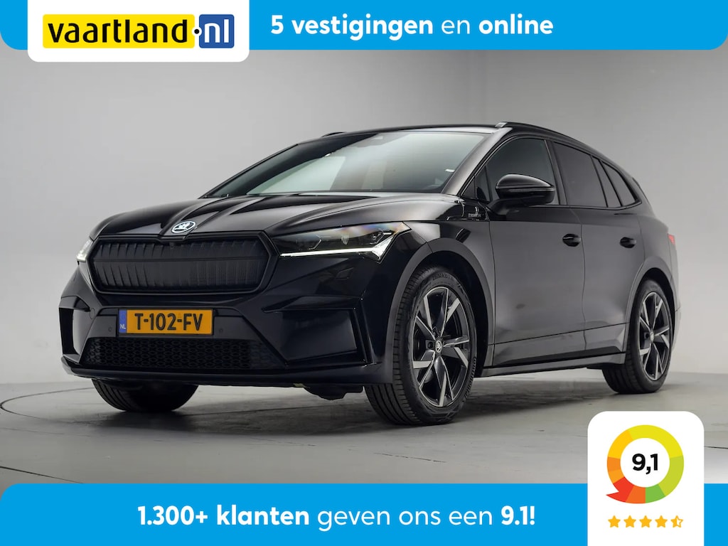 Skoda Enyaq iV 80 Sportline 3-Fase [ Navi Half-leder Camera Stoelverwarming ]