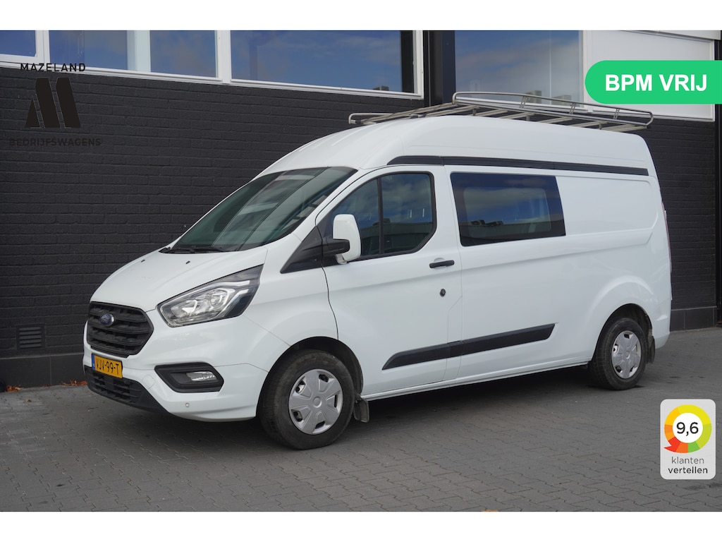 Ford Transit Custom 2.0 TDCI Dubbel Cabine L2H2 EURO 6 - Airco - Cruise - PDC - €17.900,- Excl.