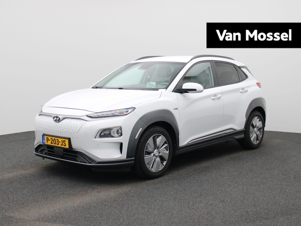 Hyundai Kona Electric EV Fashion 64 kWh | SOH 100% | Apple Carplay / Android Auto | Lederen Bekleding | KRELL Audio | Head-Up Display |
