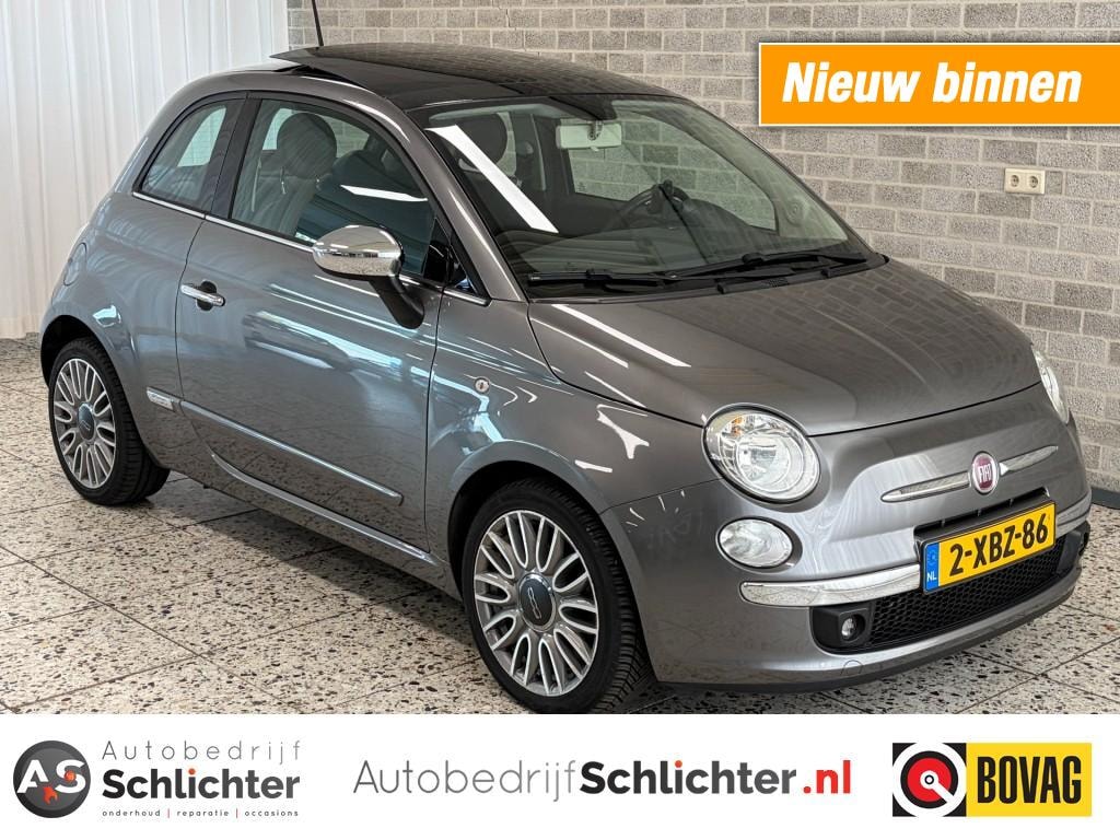 Fiat 500 0.9 TwinAir Turbo Cult ECC/Leer/LM-Velgen/Schuif-kantel dak/PDC