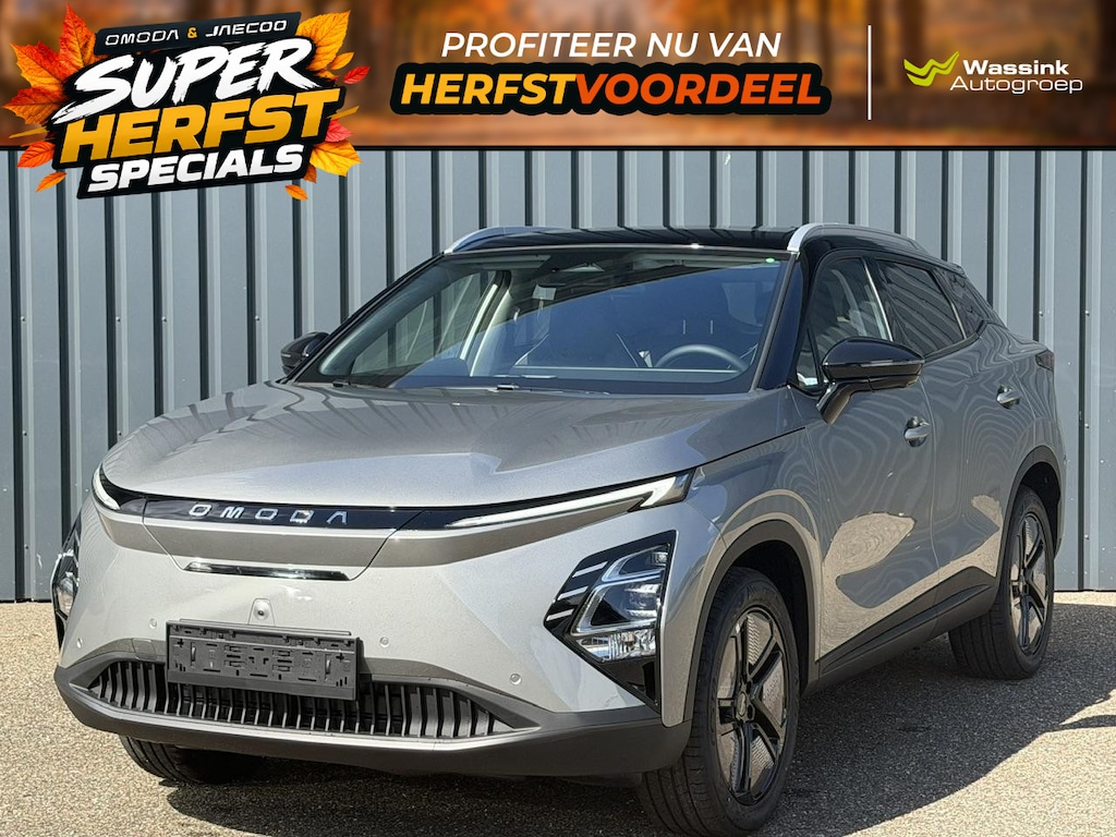 Omoda 5 EV Premium 61 kWh | Elektrisch verstelbare voorstoelen | Panoramadak/schuifdak | Lederen bekleding | Adaptief cruise control |Actieradius 430km | 750kg trekgewicht
