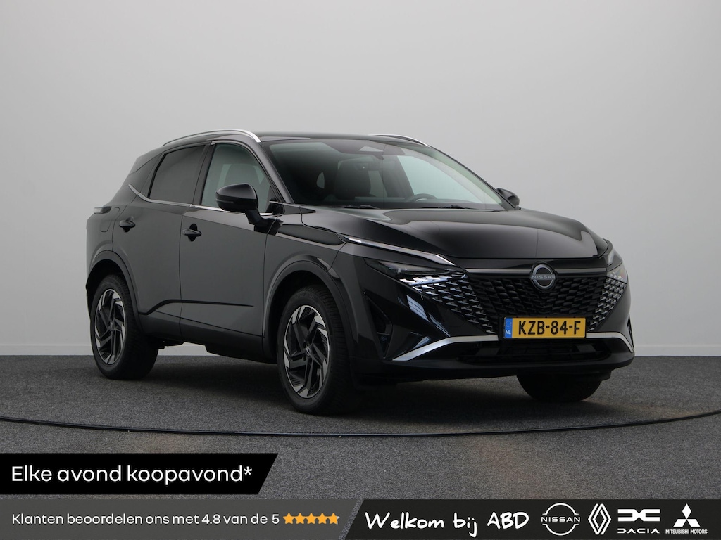 Nissan Qashqai 158pk MHEV Xtronic N-Connecta | Panoramadak | Stoel, stuur en voorrruit verwarming | Headup-display | Elektrisch achterklep | Rondomzicht camera | Navigatie |