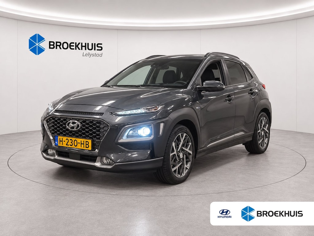 Hyundai Kona 1.6 GDI HEV 105PK PREMIUM SKY AUTOMAAT / NAVI / LEDER / CLIMA / FULL-LED / PDC /  CAMERA / KEYLESS / PANO. DAK / ORG. NL. !!