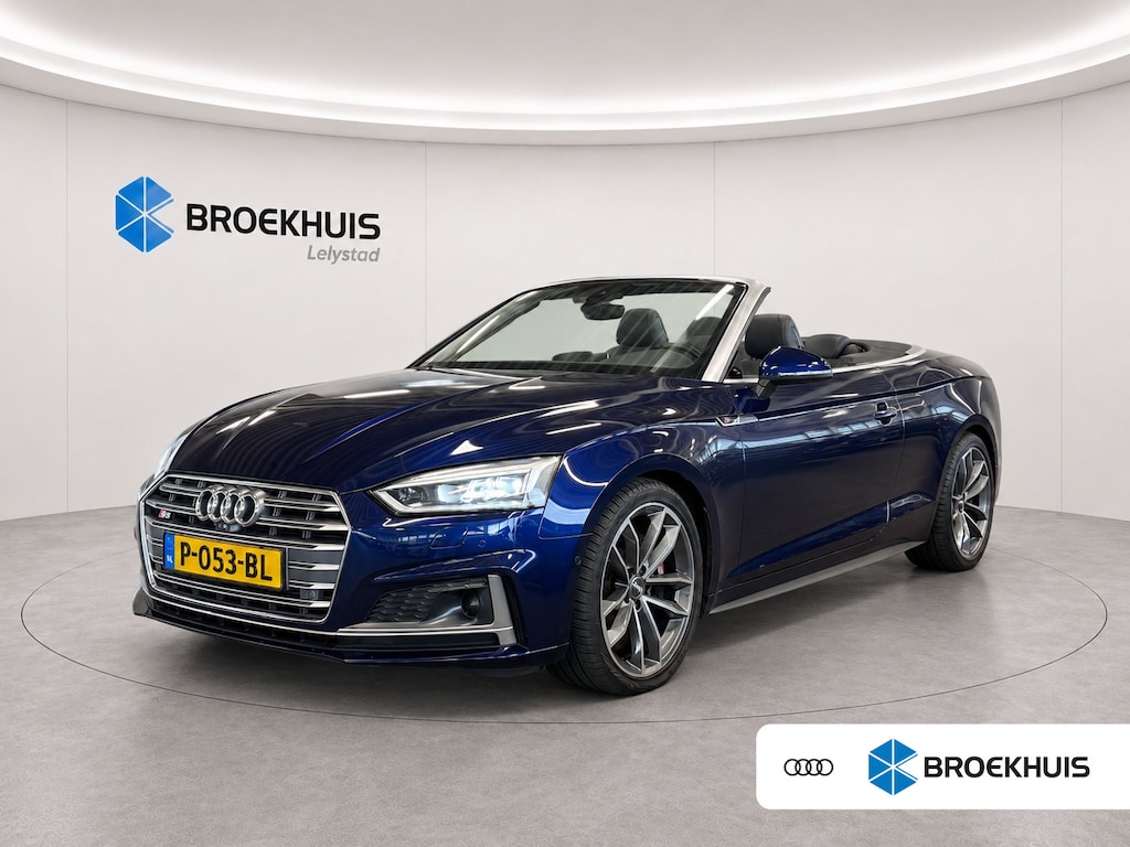 Audi S5 Cabriolet 3.0 TFSI 354PK QUATTRO PRO LINE PLUS AUTOMAAT / NAVI / LEDER / CLIMA / FULL-LED / PDC / KEYLESS / 19" LMV / 2X S-LINE / CARBON / UNIEK / ADAPT. CRUISECONTROL / NIEUWSTAAT !!