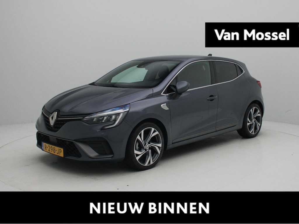 Renault Clio E-Tech Hybrid 140 R.S. Line | Elektrisch verwarmbare voorstoelen | EASY LINK navigatiesysteem met 9,3”  touchscreen incl. Apple CarPlayTM & Android AutoTM | Parkeersensoren v+a met achteruitrijcamera  |  Lichtmetalen wielen 17” ‘Magny Cours’