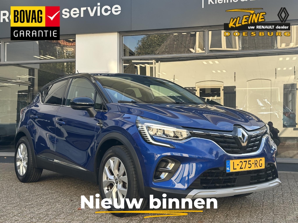 Renault Captur 1.3 TCe 140 EDC Intens | Easylink navigatiesysteem | Parkeersensoren achter | Prachtige kleur bleu iron | Dealeronderhouden | Automaat |